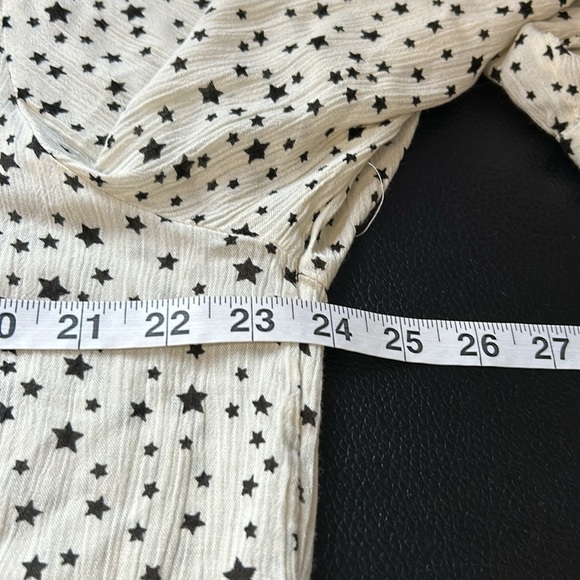EVEREVE Allison Joy Celeste Star Shirt White Stars Button Down Top Sz XL NEW - Picture 11 of 14